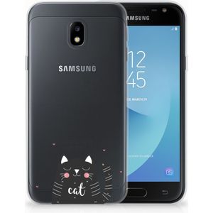 Samsung Galaxy J3 2017 Telefoonhoesje met Naam Cat Good Day