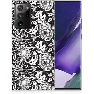 Samsung Galaxy Note20 Ultra TPU Case Black Flowers