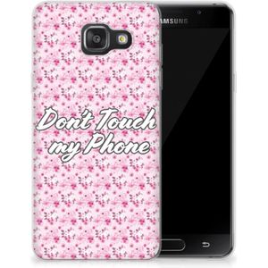 Samsung Galaxy A3 2016 Silicone-hoesje Flowers Pink DTMP