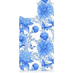 Bloemen Hoesje voor Apple iPhone 13 Flowers Blue