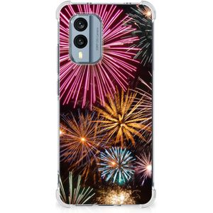 Nokia X30 Anti Shock Bumper Case Vuurwerk