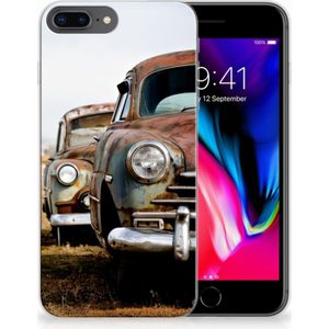 Apple iPhone 7 Plus | 8 Plus Siliconen Hoesje met foto Vintage Auto