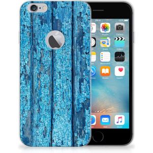 Apple iPhone 6 Plus | 6s Plus Bumper Hoesje Wood Blue