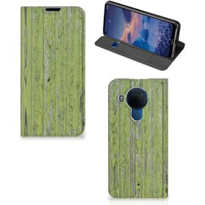 Nokia 5.4 Book Wallet Case Green Wood