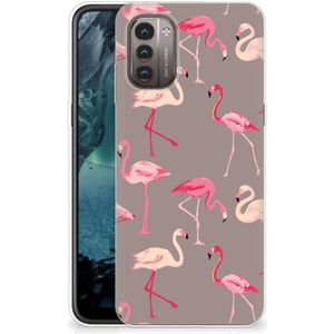 Nokia G21 | G11 TPU Hoesje Flamingo