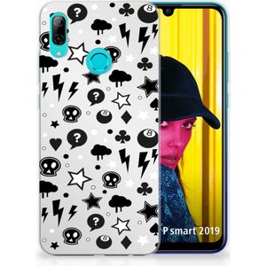 Silicone Back Case Huawei P Smart 2019 Silver Punk
