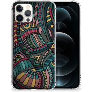 iPhone 12 Pro Max Doorzichtige Silicone Hoesje Aztec