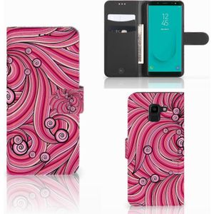 Samsung Galaxy J6 2018 Hoesje Swirl Pink