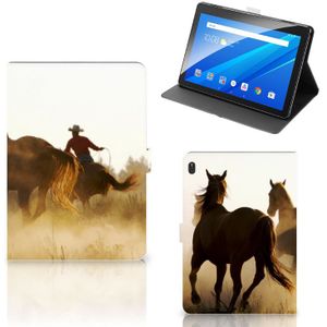 Lenovo Tab E10 Flip Case Design Cowboy