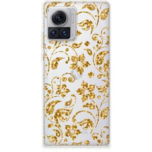 Motorola Moto X30 Pro TPU Case Gouden Bloemen