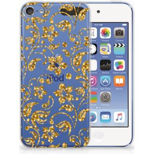 Apple iPod Touch 5 | 6 TPU Case Gouden Bloemen