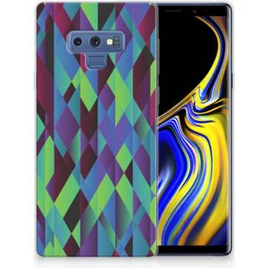 Samsung Galaxy Note 9 TPU Hoesje Abstract Green Blue