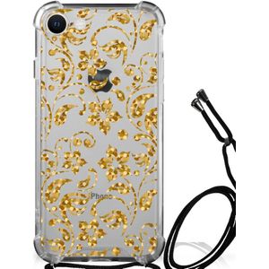 iPhone SE 2022 | 2020 | 8 | 7 Case Gouden Bloemen