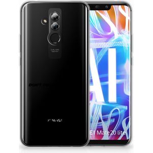 Huawei Mate 20 Lite Silicone-hoesje Gun Don't Touch My Phone