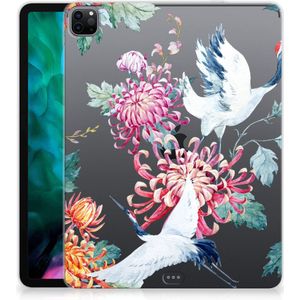 iPad Pro 12.9 (2020) | iPad Pro 12.9 (2021) Back Case Bird Flowers