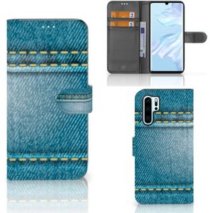 Huawei P30 Pro Wallet Case met Pasjes Jeans