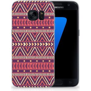 Samsung Galaxy S7 TPU bumper Aztec Paars