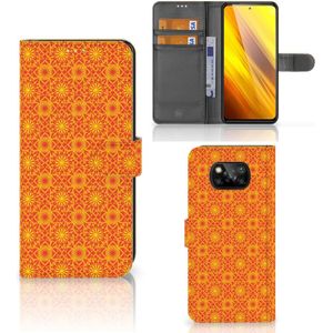 Xiaomi Poco X3 | Poco X3 Pro Telefoon Hoesje Batik Oranje