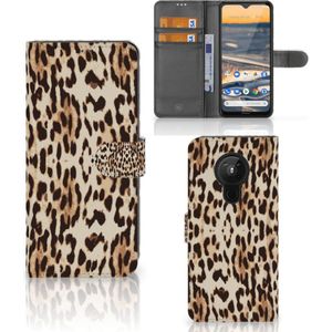 Nokia 5.3 Telefoonhoesje met Pasjes Leopard