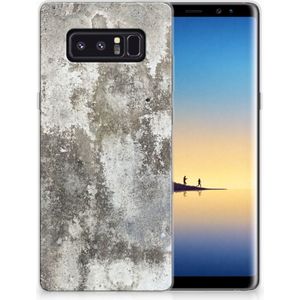 Samsung Galaxy Note 8 TPU Siliconen Hoesje Beton Print