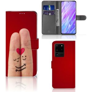 Samsung Galaxy S20 Ultra Wallet Case met Pasjes Liefde - Origineel Romantisch Cadeau