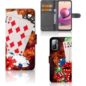 Xiaomi Redmi Note 10/10T 5G | Poco M3 Pro Wallet Case met Pasjes Casino