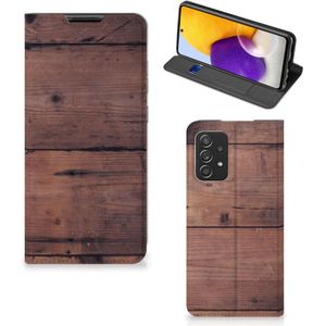 Samsung Galaxy A72 (5G/4G) Book Wallet Case Old Wood