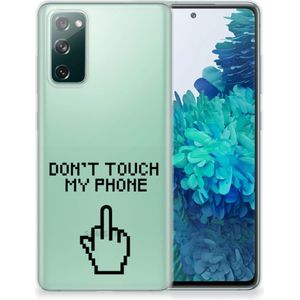 Samsung Galaxy S20 FE Silicone-hoesje Finger Don't Touch My Phone