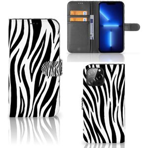 iPhone 13 Pro Max Telefoonhoesje met Pasjes Zebra