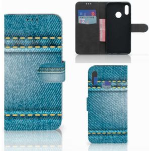 Honor 10 Lite Wallet Case met Pasjes Jeans