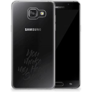 Samsung Galaxy A3 2016 Siliconen hoesje met naam Heart Smile