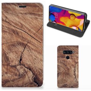 LG V40 Thinq Book Wallet Case Tree Trunk
