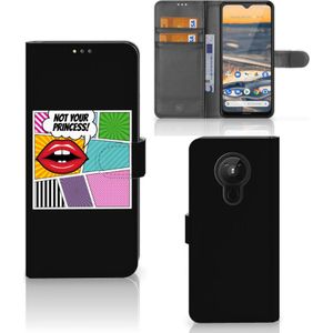 Nokia 5.3 Wallet Case met Pasjes Popart Princess