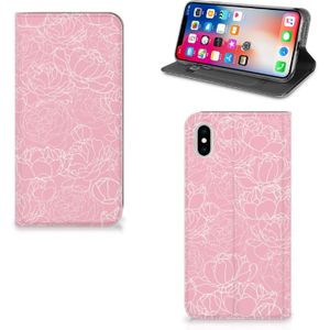 Apple iPhone Xs Max Smart Cover White Flowers