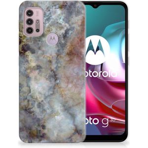 Motorola Moto G30 | G10 TPU Siliconen Hoesje Marmer Grijs