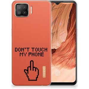 OPPO A73 4G Silicone-hoesje Finger Don't Touch My Phone