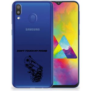 Samsung Galaxy M20 (Power) Silicone-hoesje Gun Don't Touch My Phone