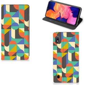 Samsung Galaxy A10 Hoesje met Magneet Funky Retro