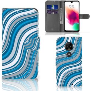 Motorola Moto G7 | G7 Plus Telefoon Hoesje Waves Blue