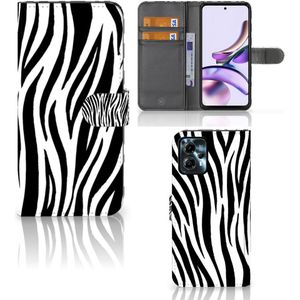Motorola Moto G13 | G23 Telefoonhoesje met Pasjes Zebra