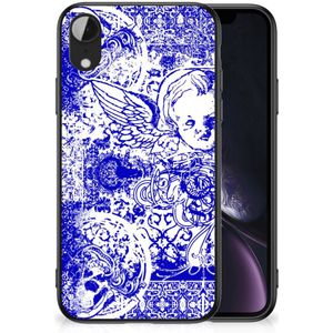 Telefoonhoesje Apple iPhone XR Angel Skull Blauw