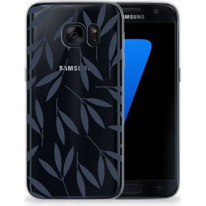 Samsung Galaxy S7 TPU Case Leaves Blue