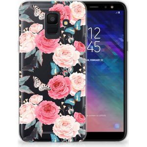 Samsung Galaxy A6 (2018) TPU Case Butterfly Roses