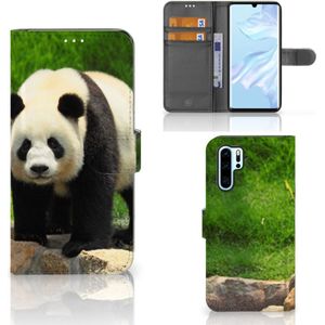 Huawei P30 Pro Telefoonhoesje met Pasjes Panda