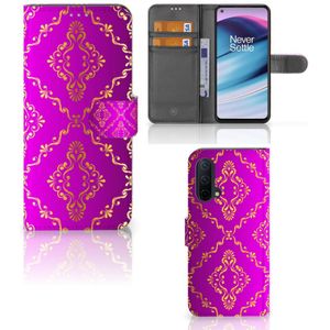 Wallet Case OnePlus Nord CE 5G Barok Roze