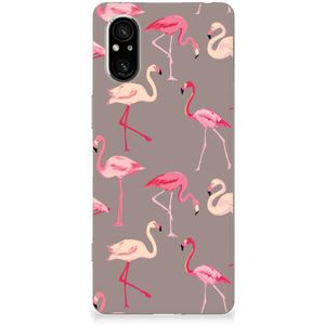 Sony Xperia 5 V TPU Hoesje Flamingo