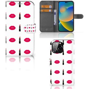 iPhone 14 Pro Max Telefoon Hoesje Lipstick Kiss