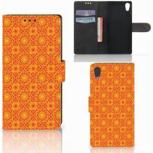 Sony Xperia XA1 Telefoon Hoesje Batik Oranje