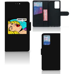 Xiaomi Redmi Note 10 Pro Wallet Case met Pasjes Popart Oh Yes