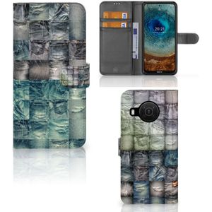 Wallet Case met Pasjes Nokia X10 | Nokia X20 Spijkerbroeken